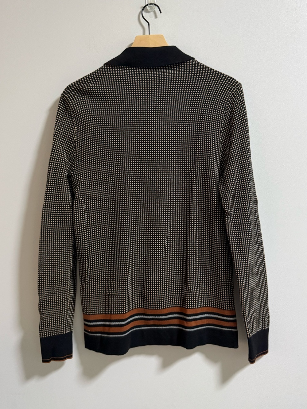 Express Black and Brown Textured Knit Cardigan - Picture 6 of 6